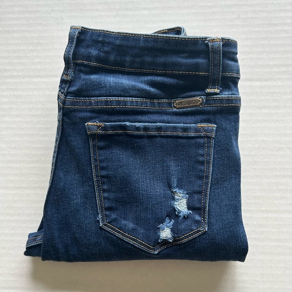 KanCan Skinny Distressed Women’s Jeans - Dark Wash - Sz 5/26 - Picture 10 of 12